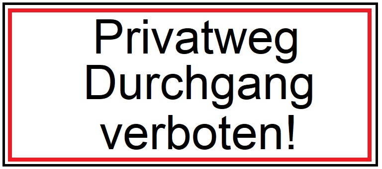 Durchgang verboten